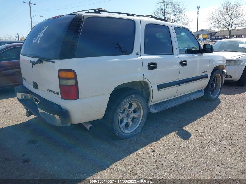 2001 Chevrolet Tahoe Ls VIN: 1GNEK13T21J102608 Lot: 38014357