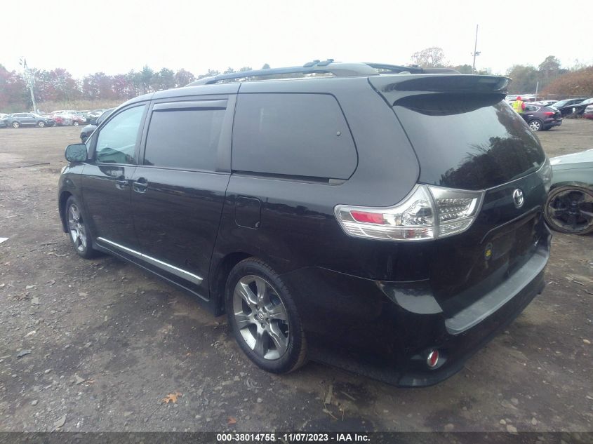 2011 Toyota Sienna Se VIN: 5TDXK3DC7BS097180 Lot: 38014755