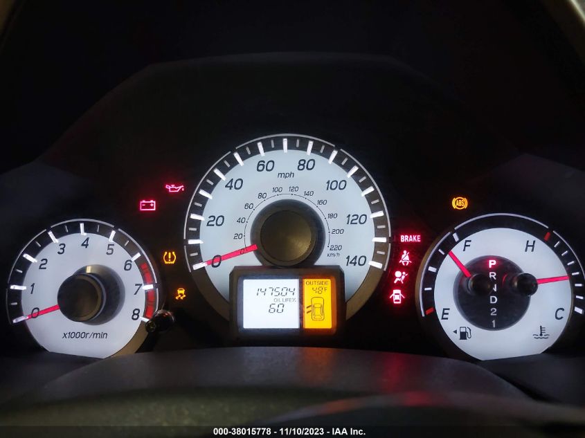 2012 Honda Pilot Ex-L VIN: 5FNYF4H55CB082256 Lot: 38015778