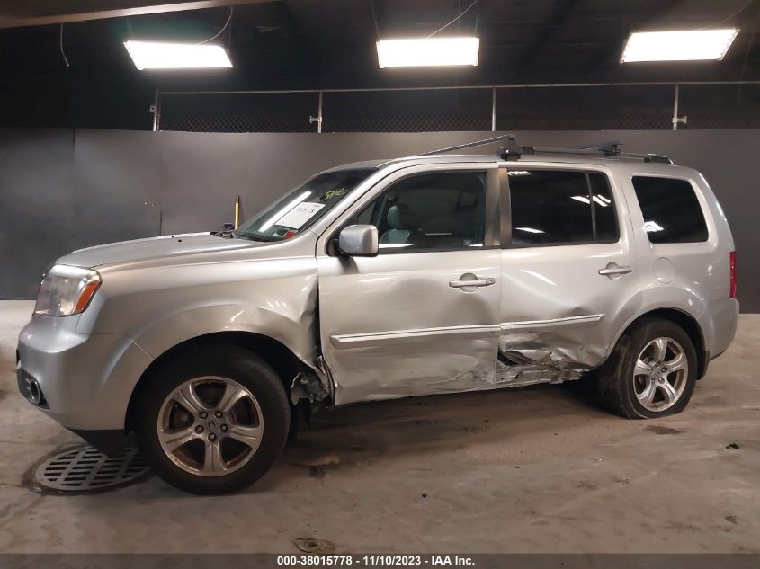 2012 Honda Pilot Ex-L VIN: 5FNYF4H55CB082256 Lot: 38015778