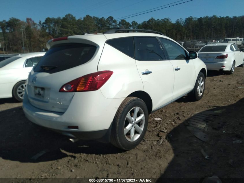 2010 Nissan Murano Sl VIN: JN8AZ1MU8AW004927 Lot: 38015790