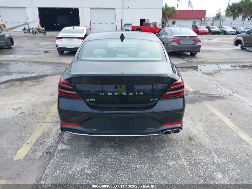 KMTG34TA9PU127027 2023 Genesis G70 2.0T Awd