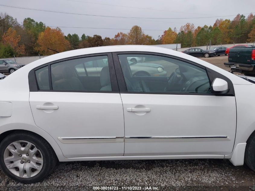 2012 Nissan Sentra 2.0 S VIN: 3N1AB6AP9CL766378 Lot: 38016723