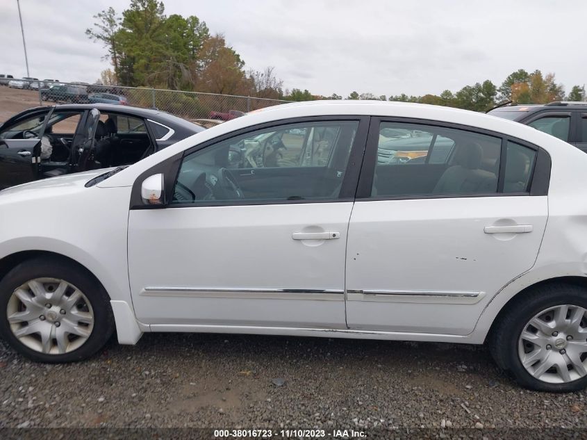 2012 Nissan Sentra 2.0 S VIN: 3N1AB6AP9CL766378 Lot: 38016723