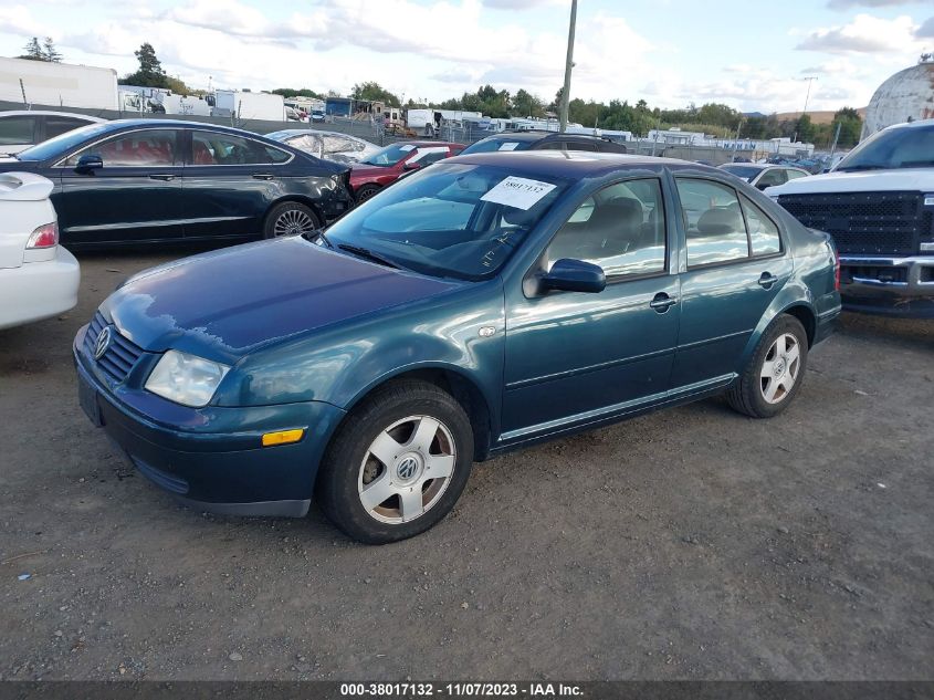 2001 Volkswagen Jetta Gls VIN: 3VWSK29M91M063811 Lot: 38017132