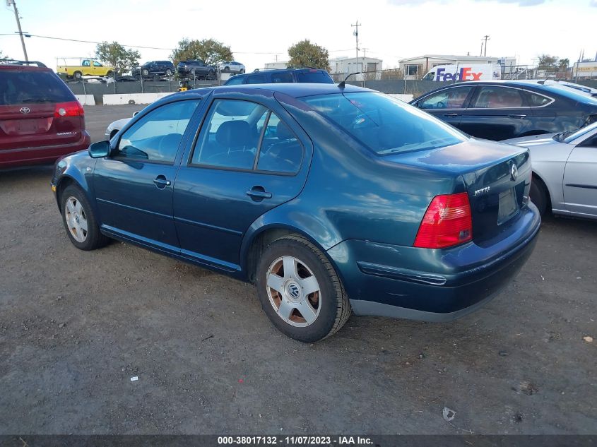 2001 Volkswagen Jetta Gls VIN: 3VWSK29M91M063811 Lot: 38017132