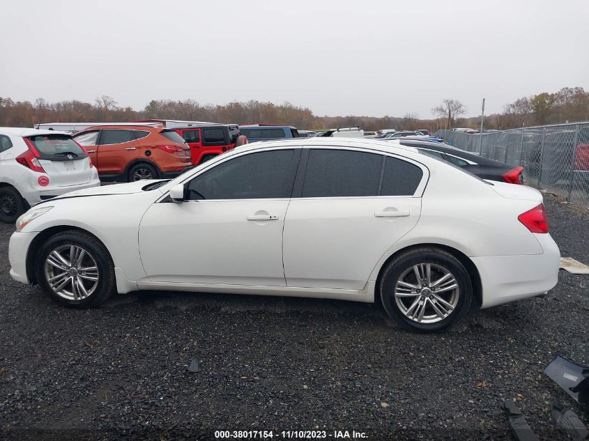 2013 Infiniti G37X X VIN: JN1CV6AR2DM763380 Lot: 38017154