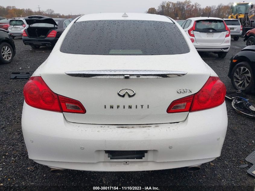 2013 Infiniti G37X X VIN: JN1CV6AR2DM763380 Lot: 38017154