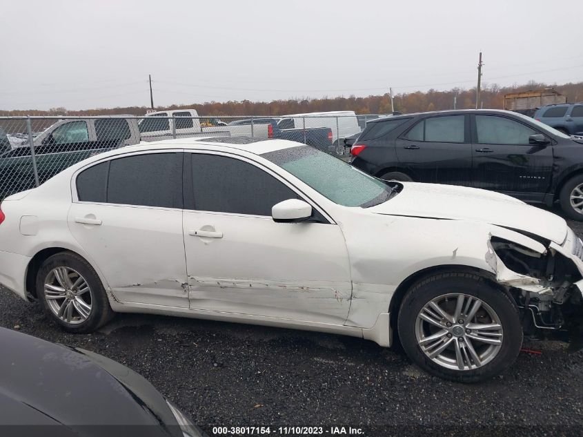 2013 Infiniti G37X X VIN: JN1CV6AR2DM763380 Lot: 38017154