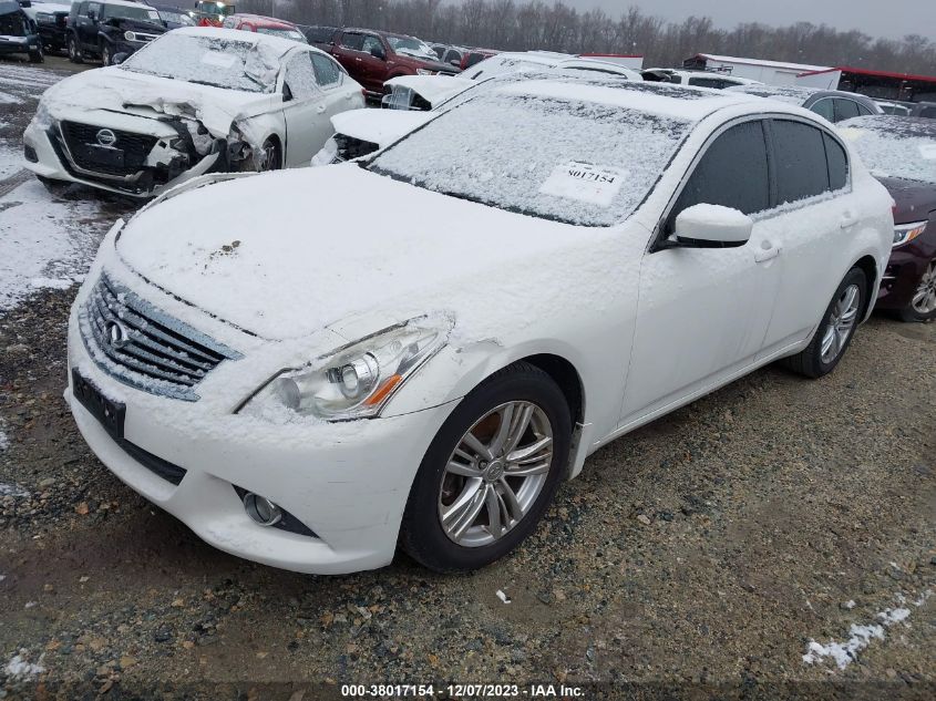 2013 Infiniti G37X X VIN: JN1CV6AR2DM763380 Lot: 38017154