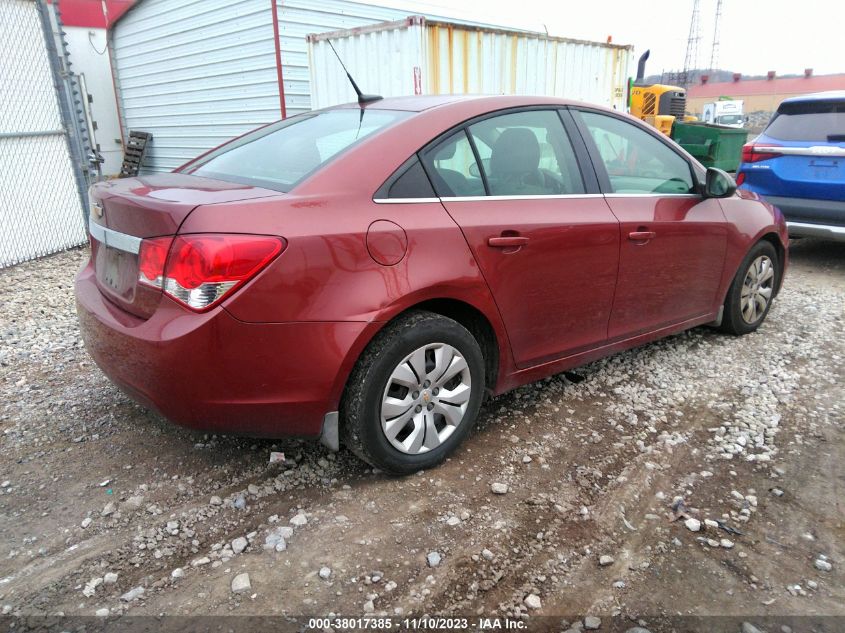 2012 Chevrolet Cruze Ls VIN: 1G1PC5SH5C7396873 Lot: 38017385