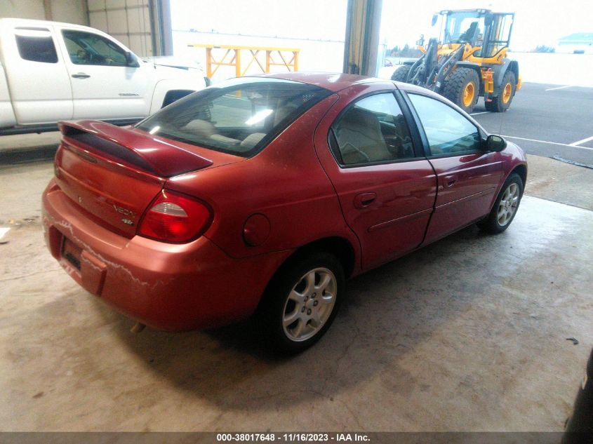 2004 Dodge Neon Sxt VIN: 1B3ES56C74D540721 Lot: 38017648