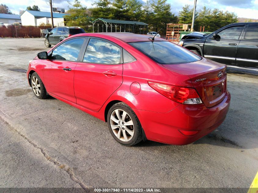 2012 Hyundai Accent Gls VIN: KMHCU4AE4CU196200 Lot: 38017940