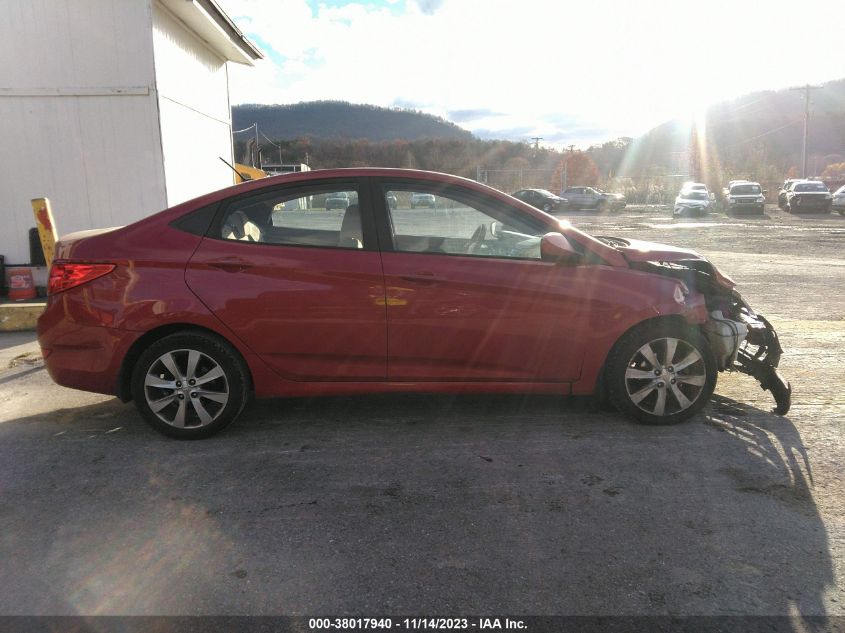 2012 Hyundai Accent Gls VIN: KMHCU4AE4CU196200 Lot: 38017940