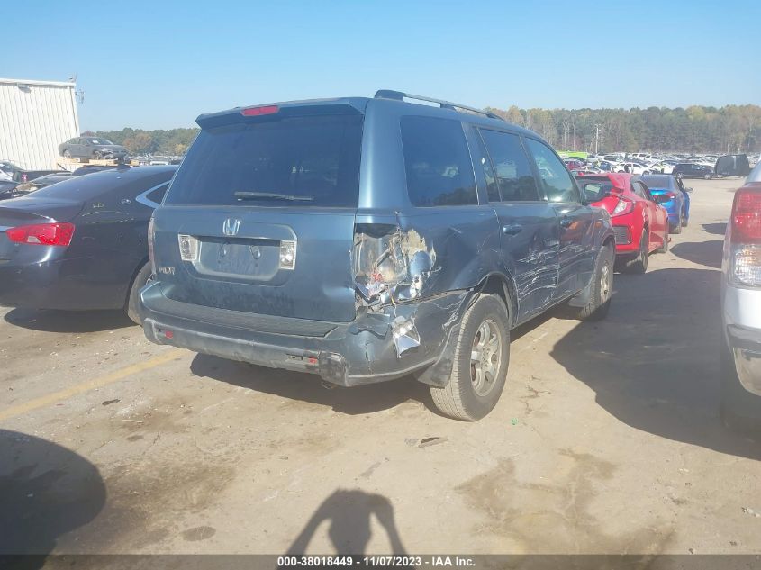 5FNYF28586B004448 2006 Honda Pilot Ex-L