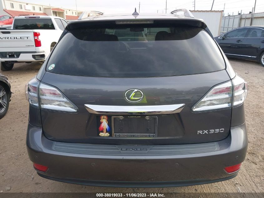 2012 Lexus Rx 350 VIN: 2T2ZK1BA7CC065995 Lot: 38019033