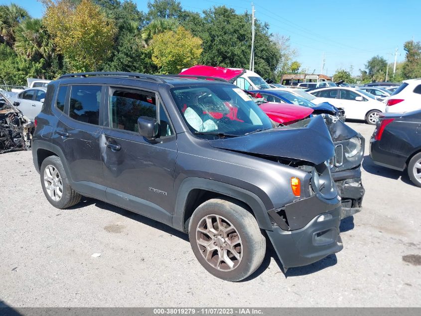 2018 Jeep Renegade Latitude Fwd VIN: ZACCJABB9JPJ37025 Lot: 38019279