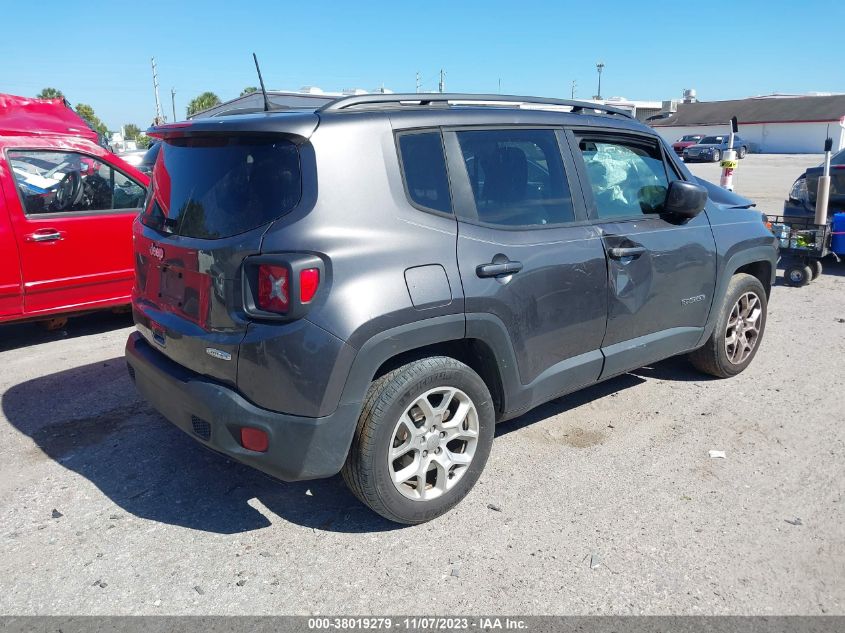 2018 Jeep Renegade Latitude Fwd VIN: ZACCJABB9JPJ37025 Lot: 38019279