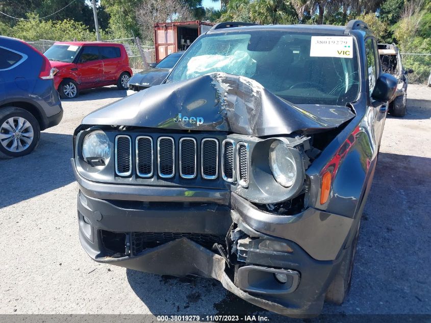 2018 Jeep Renegade Latitude Fwd VIN: ZACCJABB9JPJ37025 Lot: 38019279