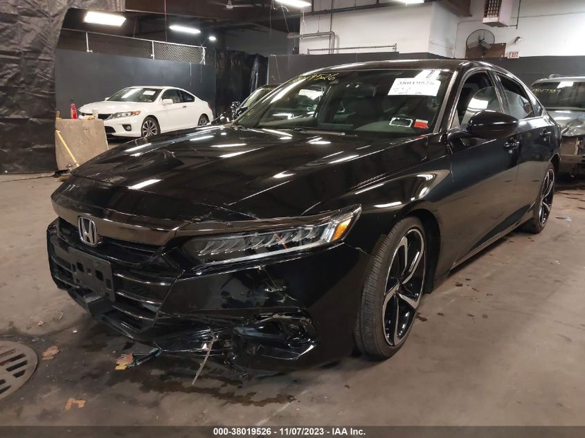 2021 Honda Accord Sport VIN: 1HGCV1F33MA095242 Lot: 38019526