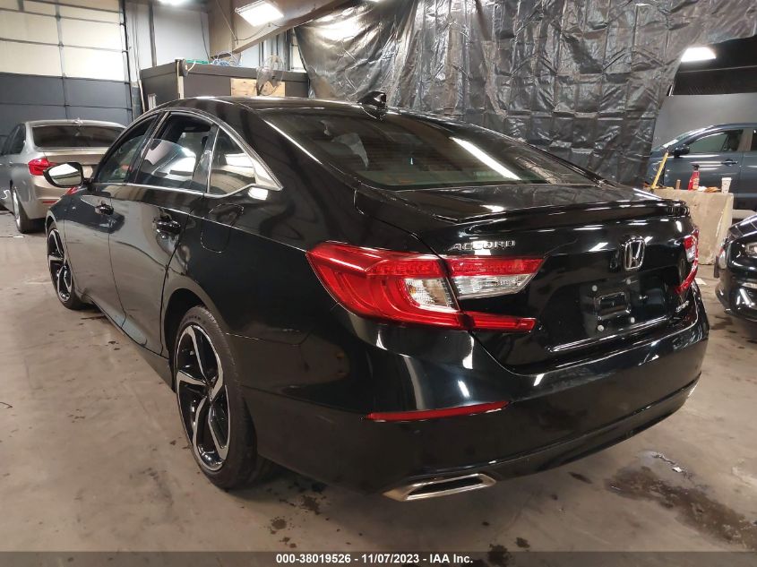 2021 Honda Accord Sport VIN: 1HGCV1F33MA095242 Lot: 38019526