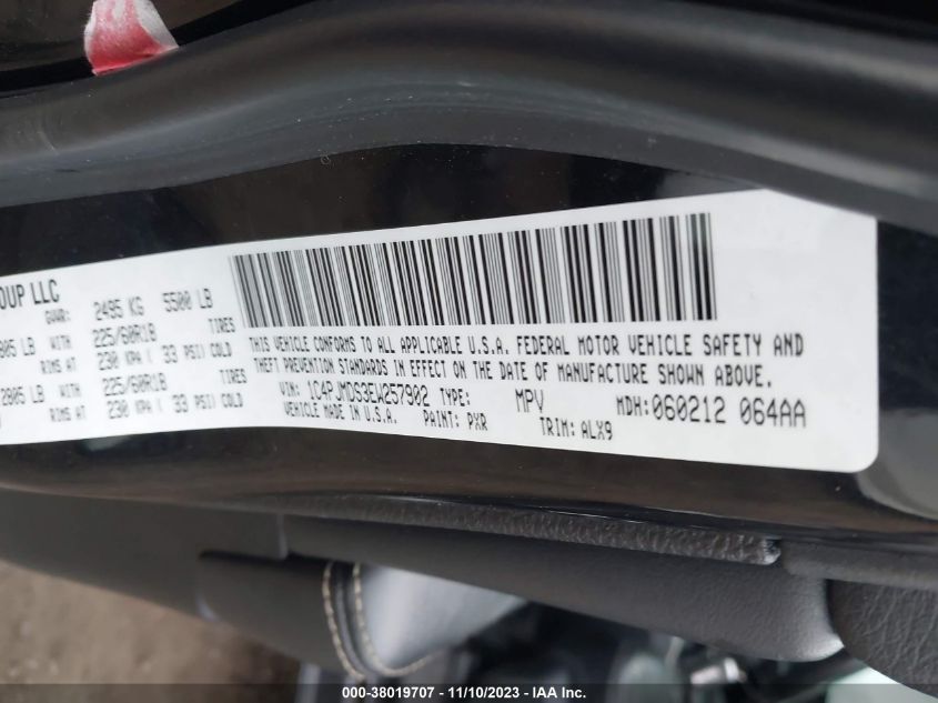 2014 Jeep Cherokee Limited VIN: 1C4PJMDS3EW257902 Lot: 43212414