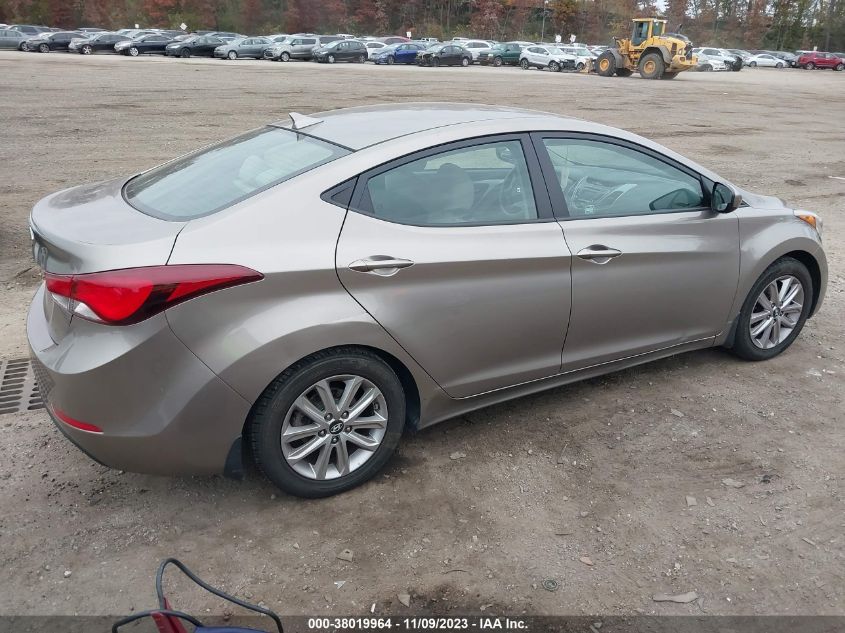 2014 Hyundai Elantra Se VIN: 5NPDH4AE4EH541185 Lot: 38019964