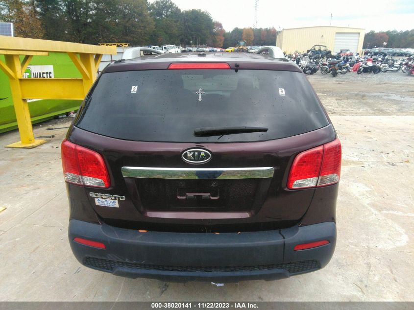 2011 Kia Sorento Lx V6 VIN: 5XYKT4A26BG119417 Lot: 38020141