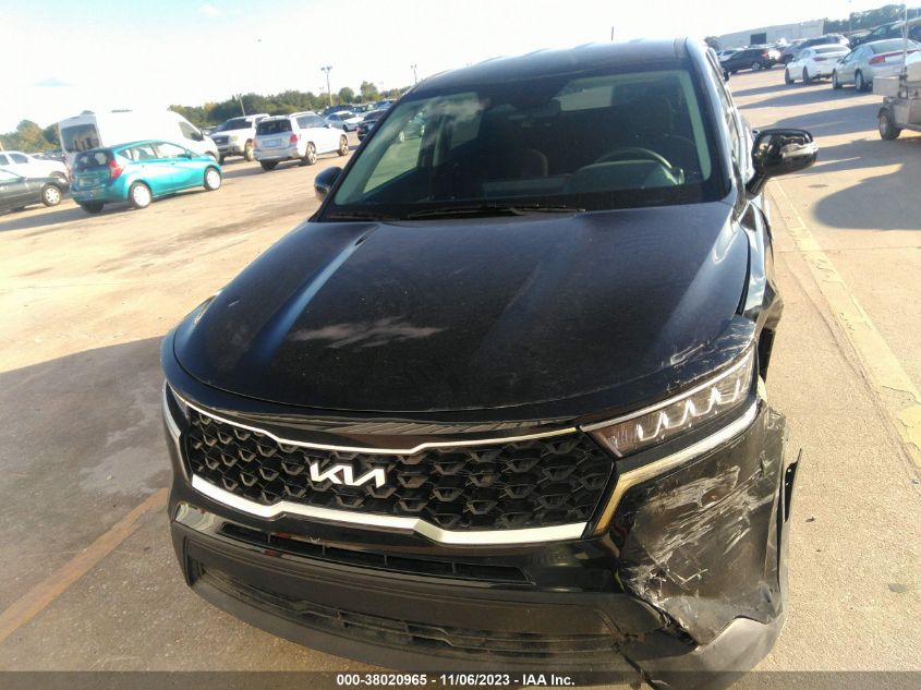 2022 Kia Sorento Lx VIN: 5XYRG4LCXNG138257 Lot: 38020965