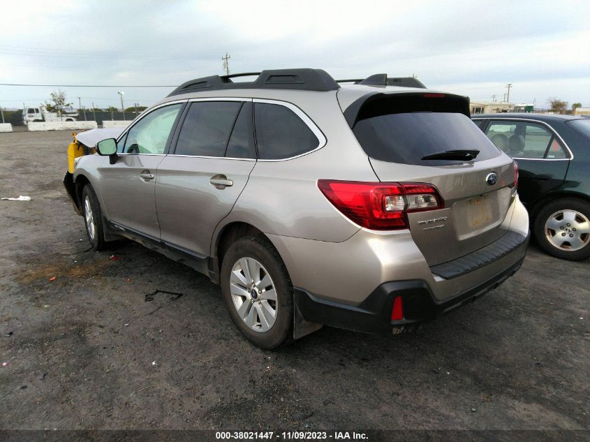 2018 Subaru Outback 2.5I Premium VIN: 4S4BSACCXJ3279144 Lot: 38021447