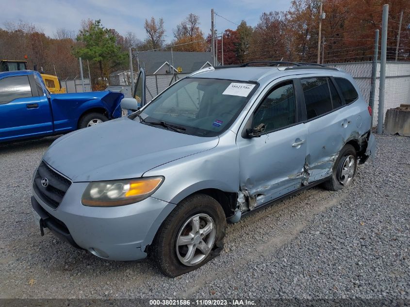 2007 Hyundai Santa Fe Gls VIN: 5NMSG13DX7H054893 Lot: 38021586