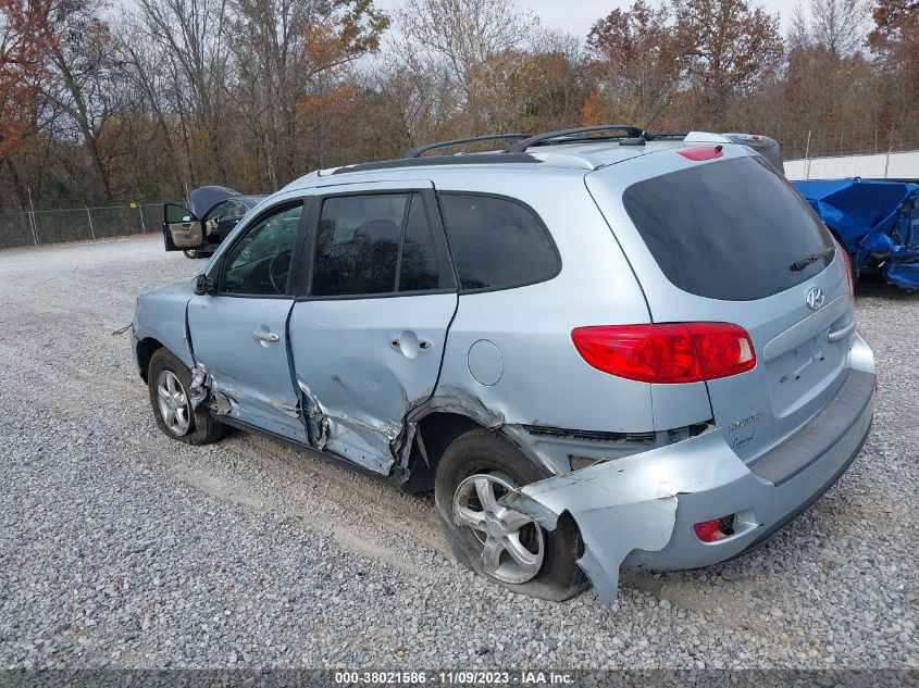 2007 Hyundai Santa Fe Gls VIN: 5NMSG13DX7H054893 Lot: 38021586