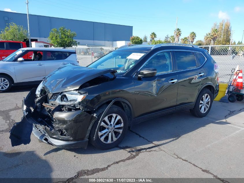 2015 Nissan Rogue Sv VIN: KNMAT2MV9FP528729 Lot: 38021630