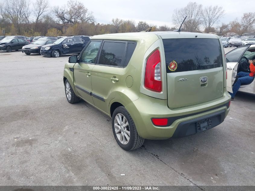 2013 Kia Soul + VIN: KNDJT2A65D7615876 Lot: 38022425