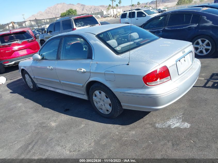 2003 Hyundai Sonata Base W/2.7L V6 (A4) VIN: KMHWF25H13A760063 Lot: 38022630