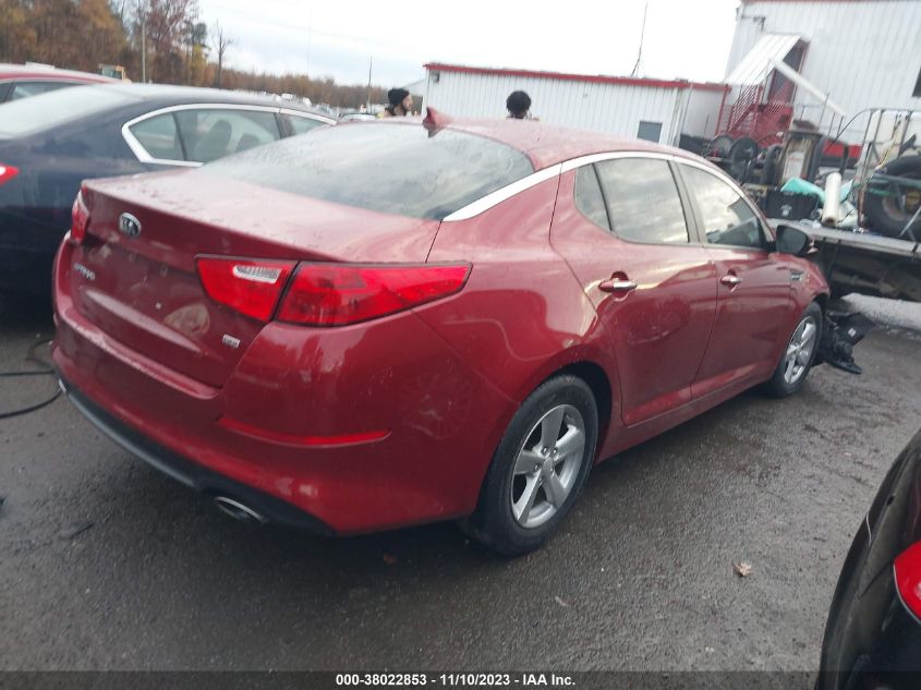 2014 Kia Optima Lx VIN: 5XXGM4A74EG283773 Lot: 38022853