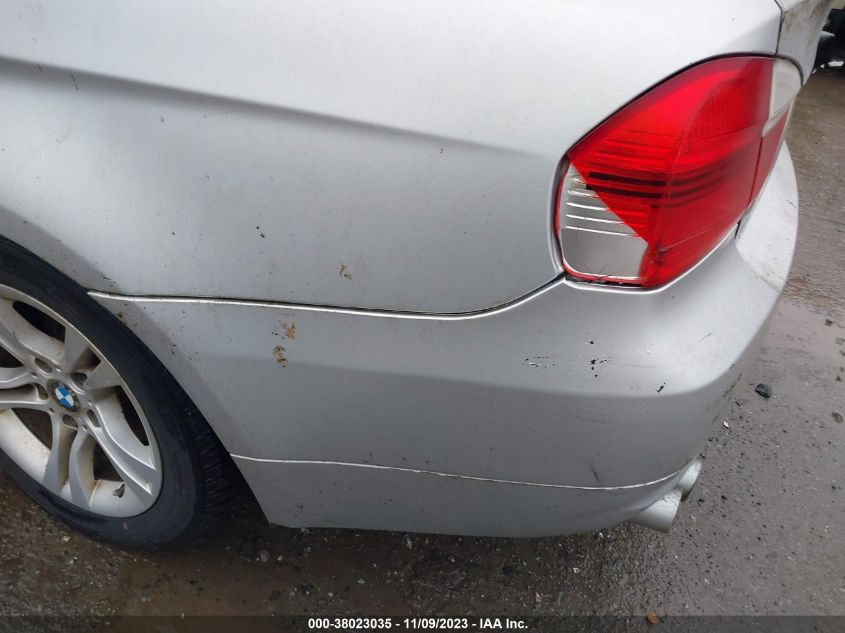 2008 BMW 3 Series 328I VIN: WBAVA37578NL52347 Lot: 38023035