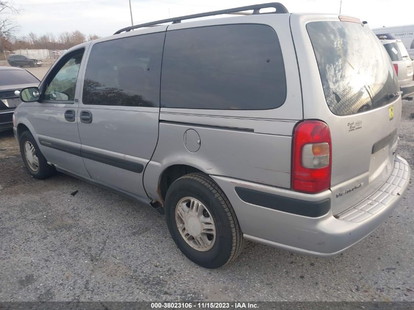 2001 Chevrolet Venture Ls 1Sc Pkg VIN: 1GNDX03E61D134811 Lot: 38023106