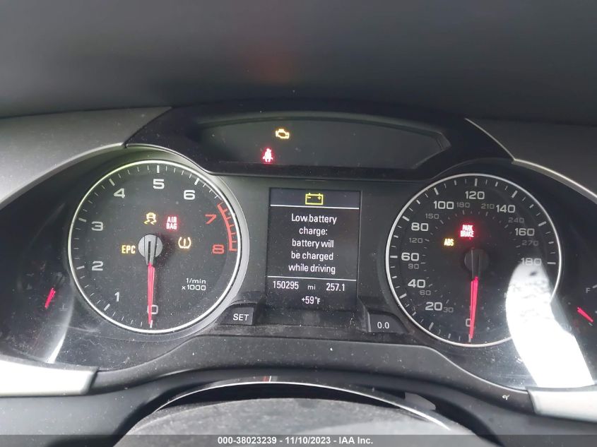 2012 Audi A4 2.0T Premium VIN: WAUMFAFL1CA068665 Lot: 38023239