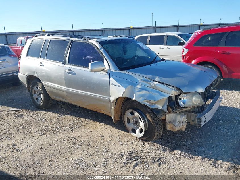 2005 Toyota Highlander Limited V6 VIN: JTEEP21A150111096 Lot: 38024105