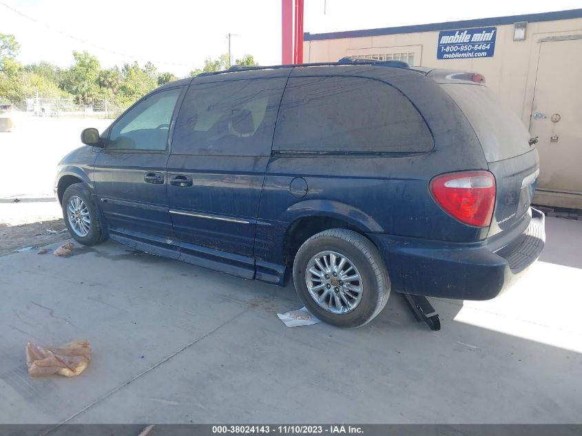 2002 Chrysler Town & Country Limited VIN: JTDS4RCE0LJ013791 Lot: 38024143