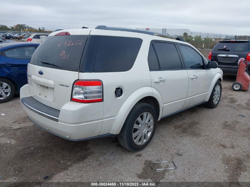 2009 Ford Taurus X Limited VIN: 1FMDK03W39GA05737 Lot: 38024458