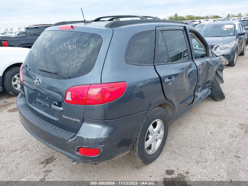 2008 Hyundai Santa Fe Gls VIN: 5NMSG13D78H169680 Lot: 38025095