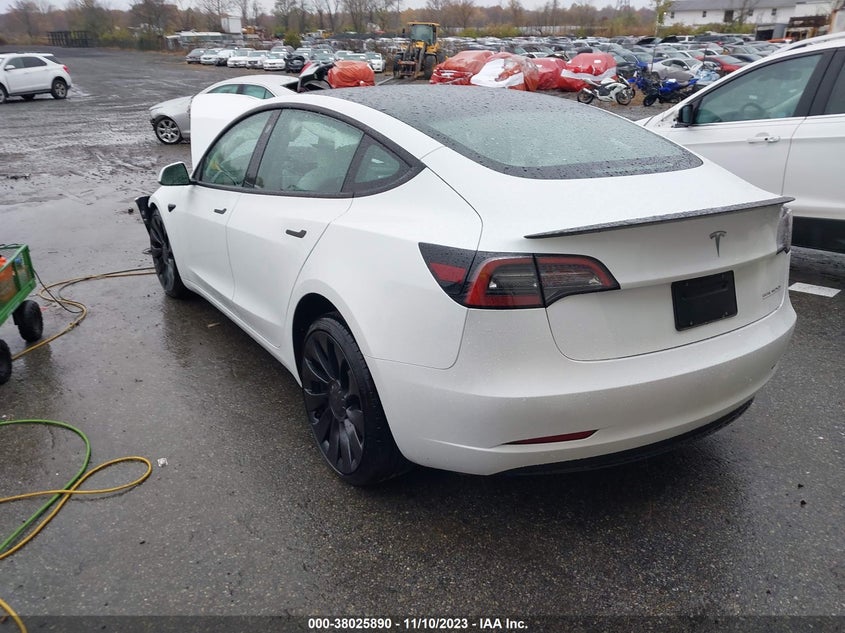 2023 TESLA MODEL 3 PERFORMANCE DUAL MOTOR ALL-WHEEL DRIVE VIN: 5YJ3E1ECXPF497495