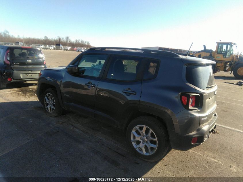 2018 Jeep Renegade Latitude 4X4 VIN: ZACCJBBB8JPG79399 Lot: 38028772