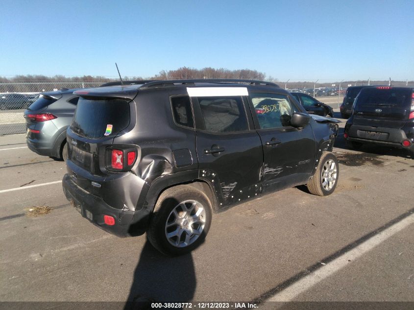 2018 Jeep Renegade Latitude 4X4 VIN: ZACCJBBB8JPG79399 Lot: 38028772