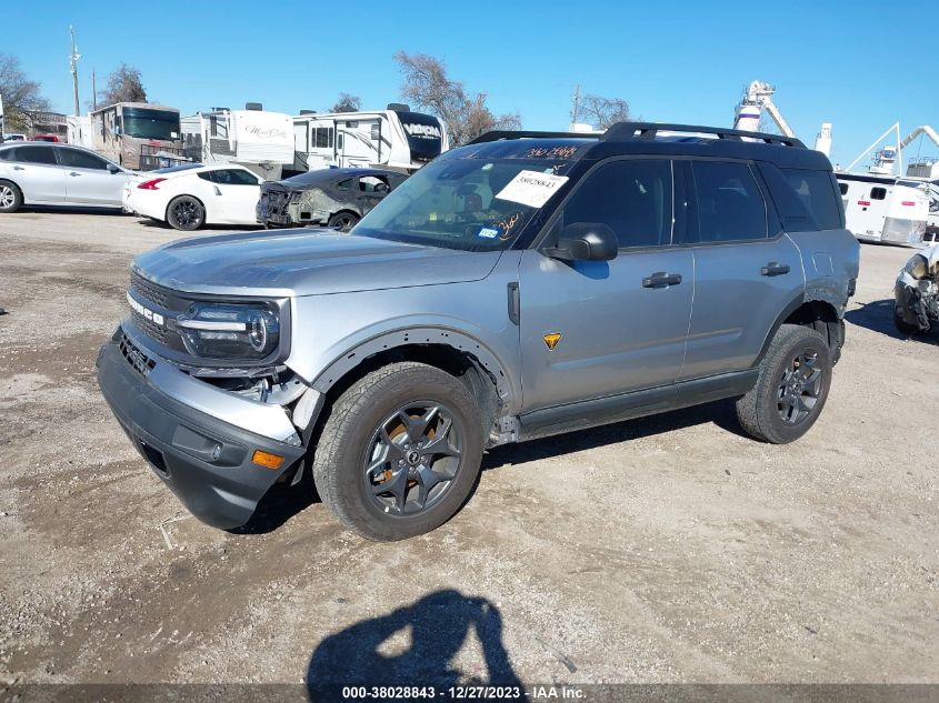 2022 Ford Bronco Sport Badlands VIN: 3FMCR9D95NRE21005 Lot: 38028843