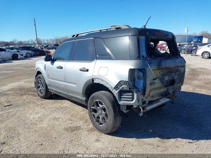2022 Ford Bronco Sport Badlands VIN: 3FMCR9D95NRE21005 Lot: 38028843