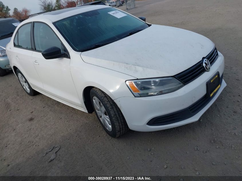 2012 Volkswagen Jetta 2.0L S VIN: 3VW1K7AJ4CM333301 Lot: 38028937