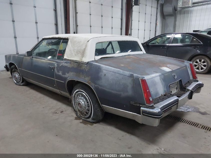 1G6AL578XEE652206 1984 Cadillac Eldorado